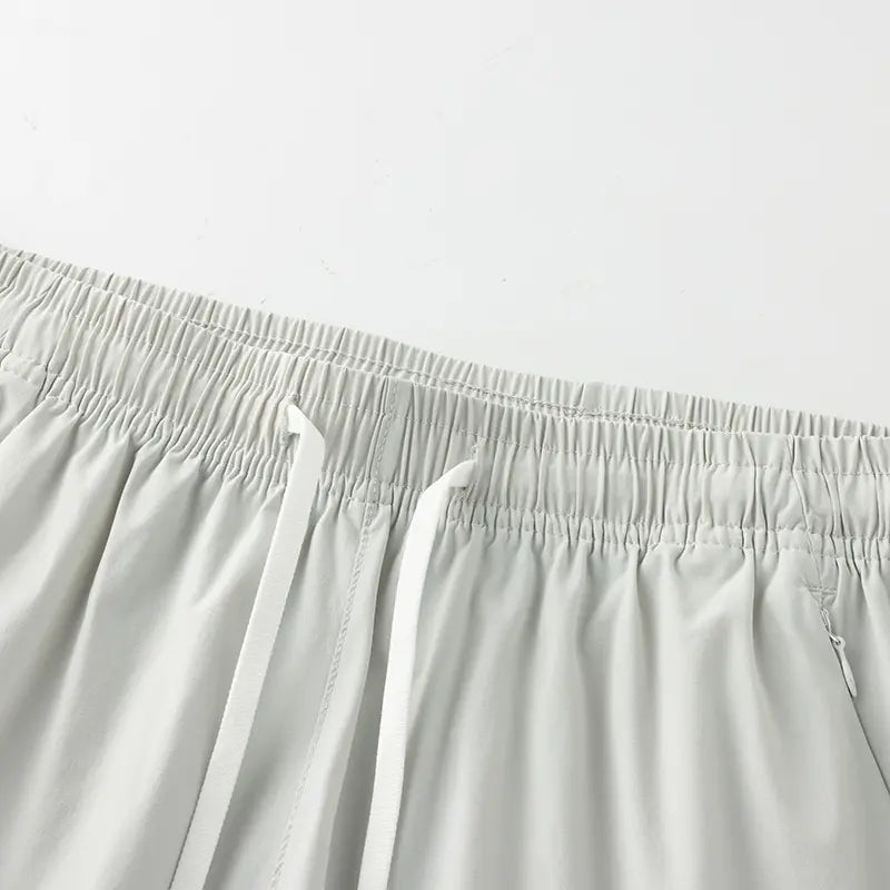 Men’S Quick-Dry Breathable Shorts, Pack of 5 – Short Length (14.5 Inches), Casual Sporty Style, Wrinkle-Resistant Design, Polyester/Nylon Blend, Solid Color, Lightweight and Breathable, Cooling “Ice Feel” Fabric, Suitable for Running, Soccer, Badminton, B